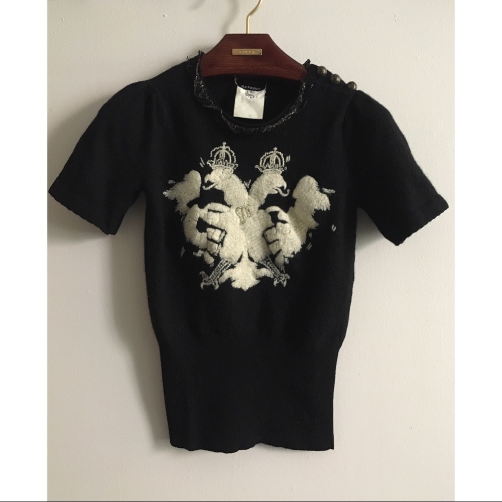 Gianfranco Ferre Coat Of Arms Logo Pullover GFF